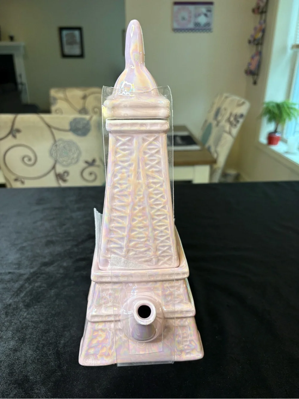 Iridescent Pink Eiffel Tower Teapot Set - Picture 3 of 8